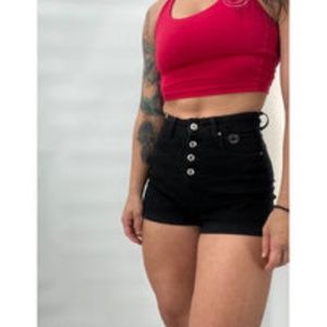 Salty Savage High Rise Stretch Denim Shorts